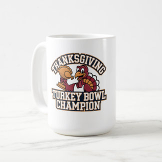 Turkey Bowl Champion Game Day Food Football Fun Coffee Mug