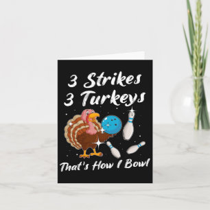 Turkey Bowling Player Strike Spare Bowler Card