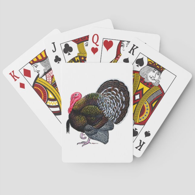 Turkey:  Bronze Tom Playing Cards (Back)