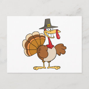 Turkey Cartoon Character Postcard