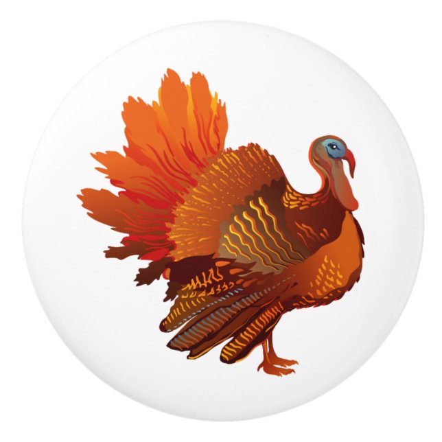 Turkey Ceramic Knob (Front)
