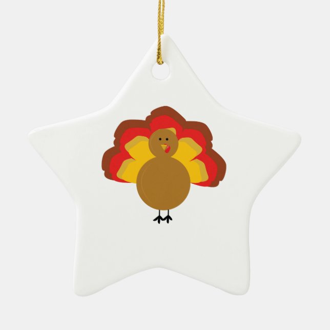 Turkey Ceramic Ornament (Front)