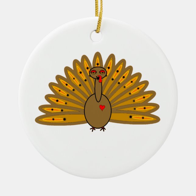 Turkey Ceramic Ornament (Front)