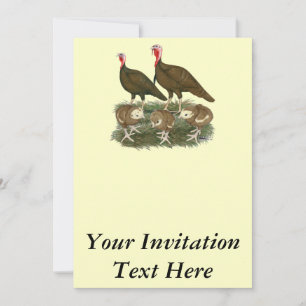 Turkey Chocolate Family Invitation