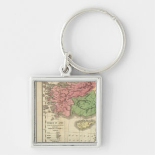 Turkey Chronological Map Key Ring