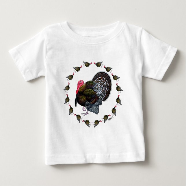 Turkey Circle Baby T-Shirt (Front)