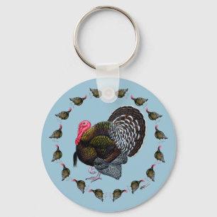 Turkey Circle Key Ring