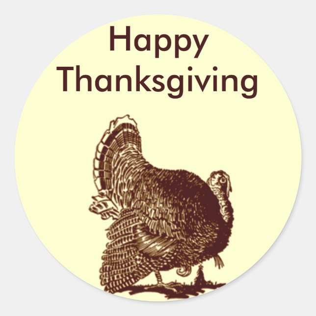 Turkey Classic Round Sticker (Front)
