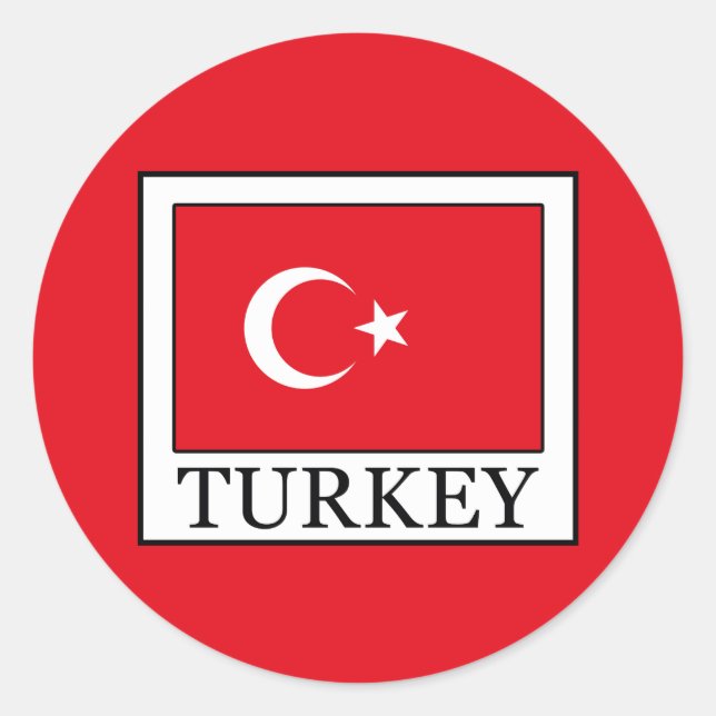 Turkey Classic Round Sticker (Front)