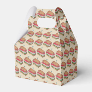 Turkey Club Sandwich Deli Lunch Luncheon Meat Favour Box