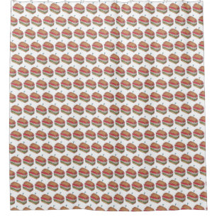 Turkey Club Sandwich Restaurant Diner Foodie Food Shower Curtain