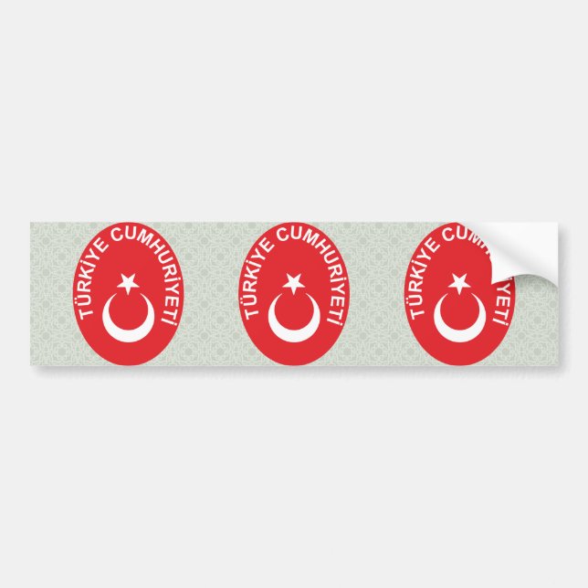 Turkey Coat of Arms detail Bumper Sticker (Front)