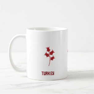 Turkey Coffe Mug With Tulips