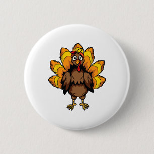 Turkey Costume Thanksgiving Day Cute Fall Autumn 6 Cm Round Badge