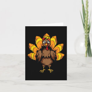 Turkey Costume Thanksgiving Day Cute Fall Autumn Card