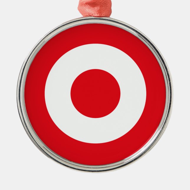 Turkey country flag roundel army round national sy metal ornament (Front)