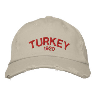 Turkey Custom Distressed Baseball Cap