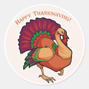 Turkey Decoration Classic Round Sticker