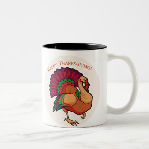 Turkey Decoration Two-Tone Coffee Mug