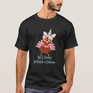 Turkey Disguise Unicorn Thanksgiving T-Shirt
