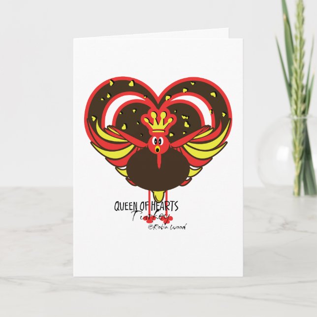 Turkey divas - funny thanksgiving cartoon cards (Front)