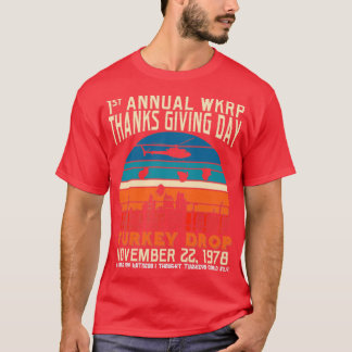 Turkey Drop  Design Annual WKRP  T-Shirt