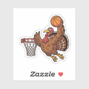 Turkey Dunking Basketball Sport Thanksgiving lover