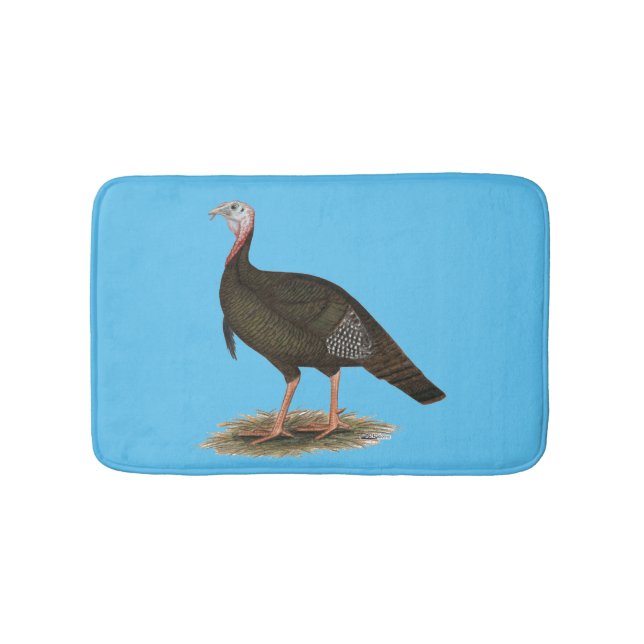 Turkey:  Eastern Wild Tom Bath Mat (Front)