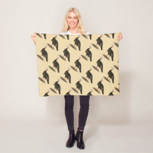 Turkey:  Eastern Wild Tom Fleece Blanket