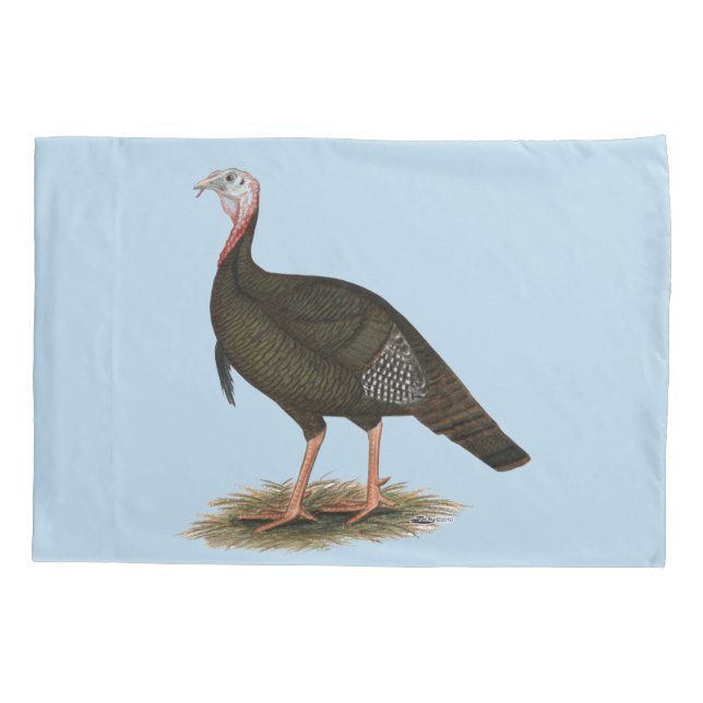 Turkey:  Eastern Wild Tom Pillowcase (Back)
