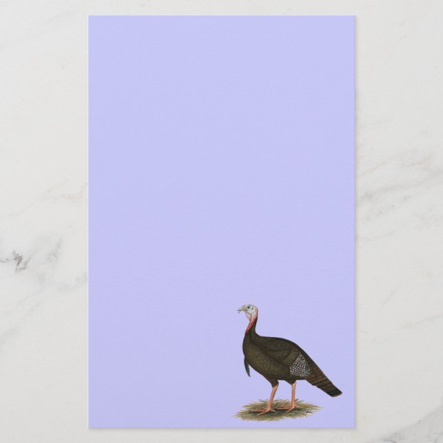 Turkey:  Eastern Wild Tom Stationery (Front)