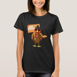 Turkey Eat Pizza Adult Vegan Kids Thanksgiving s T-Shirt