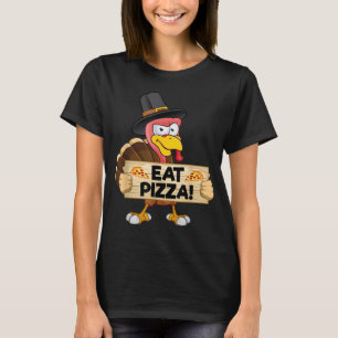 Turkey Eat Pizza Kids Adult Vegan Funny Thanksgivi T-Shirt