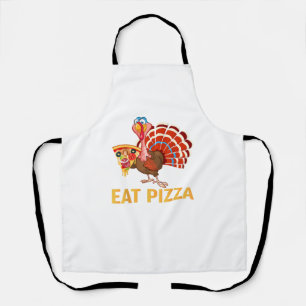 TURKEY EAT PIZZA Shirt Adult Vegan Kids Funny Than Apron