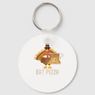 Turkey Eat Pizza Shirt Adult Vegan Kids Funny Than Key Ring