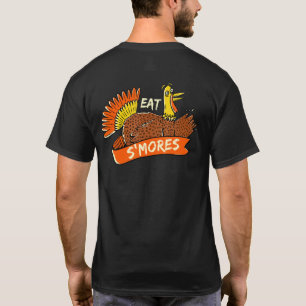 Turkey Eat Smores Thanksgiving Smores Black Friday T-Shirt