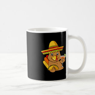 Turkey Eating Taco Thanksgiving Day Mexican Food F Coffee Mug
