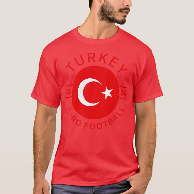 Turkey Euro 2024 Design T-Shirt (Front)