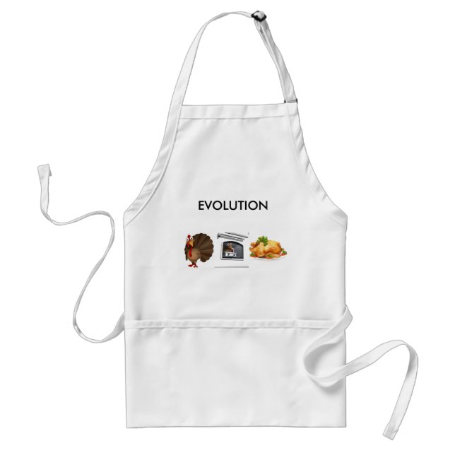 turkey evolution thanksgiving apron (Front)