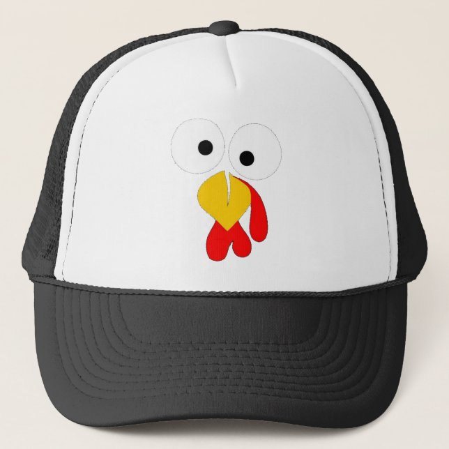 Turkey Face - Funny Thanksgiving Trucker Hat (Front)