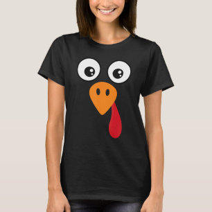 Turkey Face  Kids Adult  Halloween Thanksgiving 6 T-Shirt