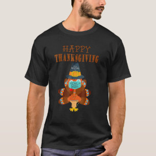 Turkey Face Mask Stay 6 Feet Quarantine Thanksgivi T-Shirt