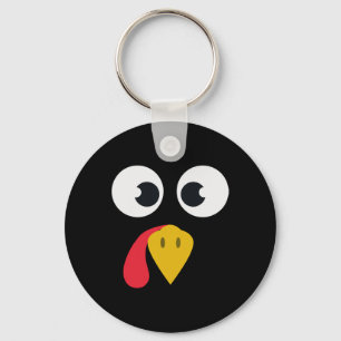 Turkey Face Matching Family Costume Thanksgiving D Key Ring