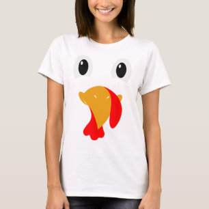 Turkey Face Tees Kids Funny Halloween Thanksgiving