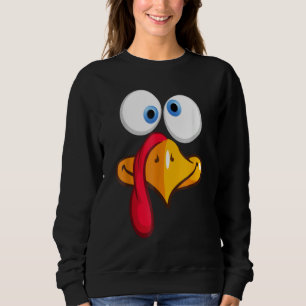 Turkey Face, Turkey Face Fun - Turkey Face Fun Tha Sweatshirt