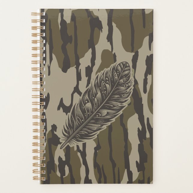 Turkey Feather Bottom Lands Camo Forest Planner (Front)