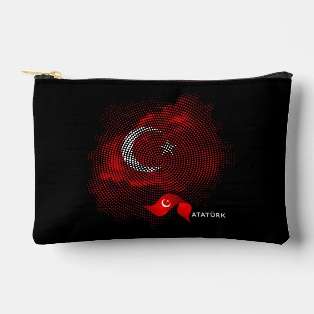 Turkey flag accessory pouch (Front)