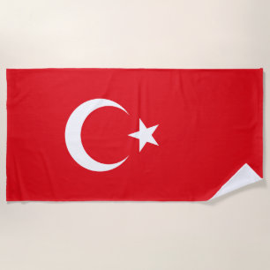 Turkey Flag Beach Towel