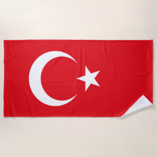 Turkey Flag Beach Towel