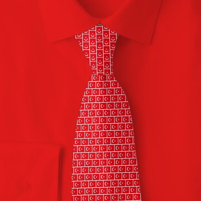 Turkey Flag Brick Pattern Tie (Creator Uploaded)